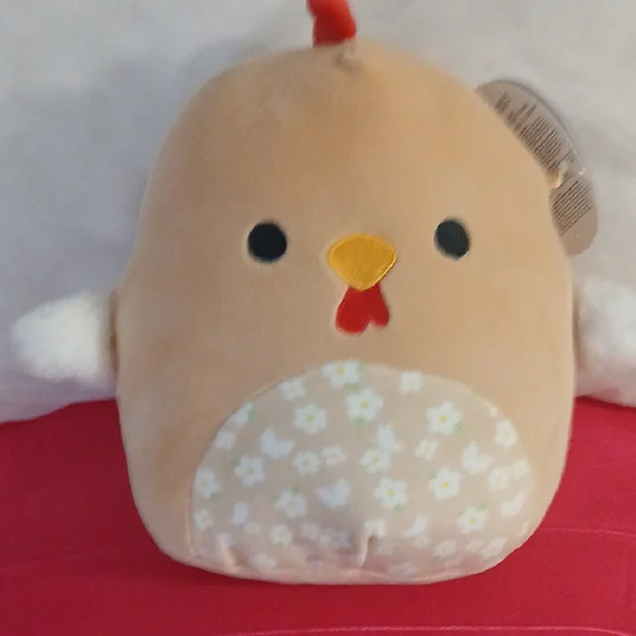 Squishmallows Cute Tan Plush Chicken Toy - Picture 2 of 4